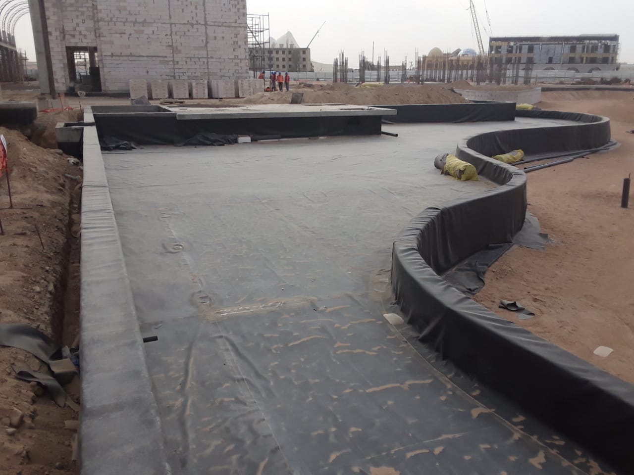 EPDM substructure waterproofing application